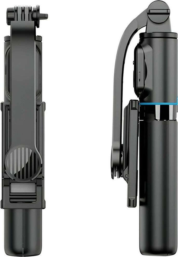 Samostoječa selfie palica s trinožnikom, Bluetooth, črna, AWEI X49