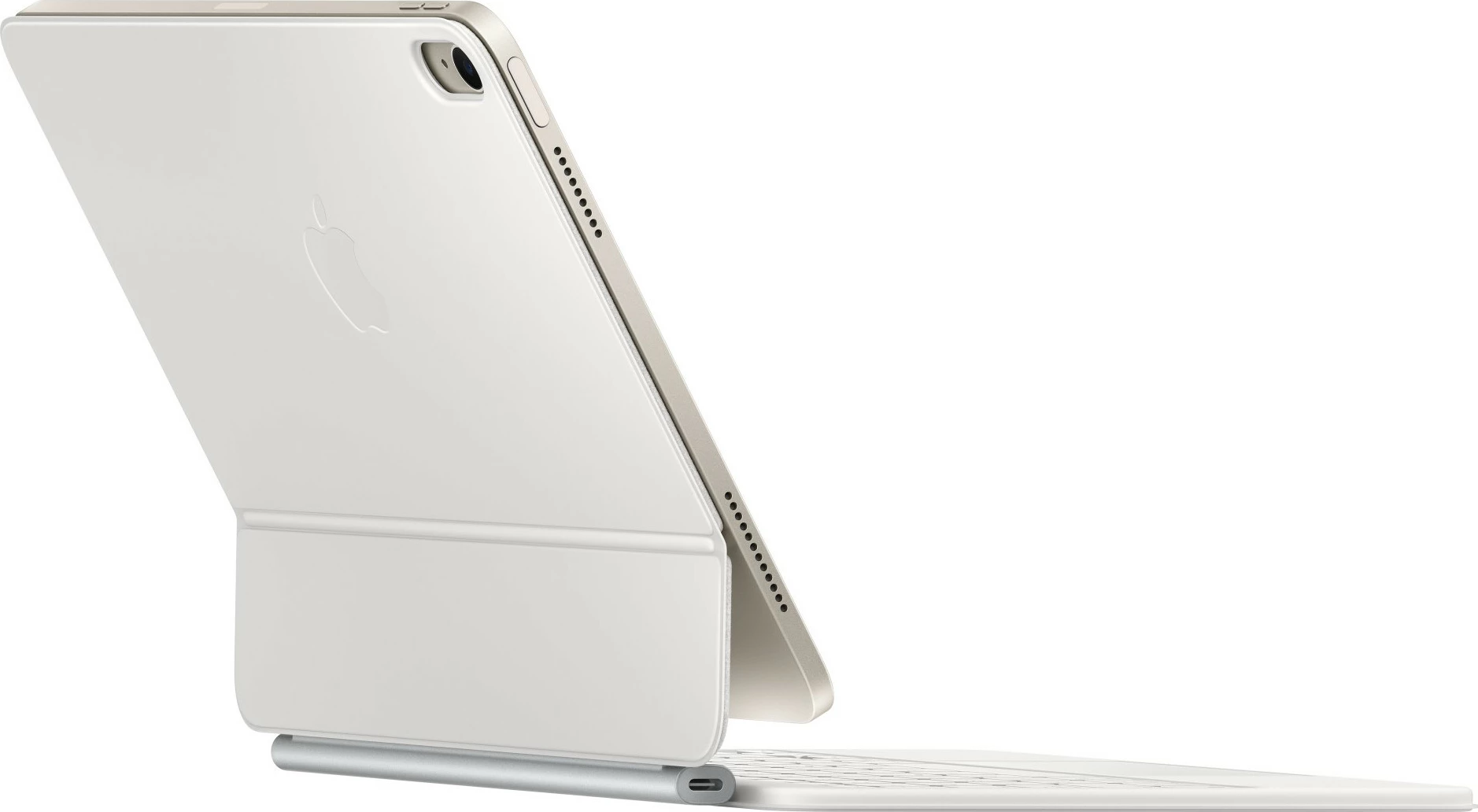 S tipkovnico združljiva z iPad Air 11-inch, Apple Magic, QWERTZ, nemška, s sledilno ploščico, bela