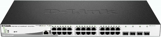 Managed stikalo D-Link DGS-1210-28MP/E, L2, Gigabit Ethernet, PoE, 1U rack