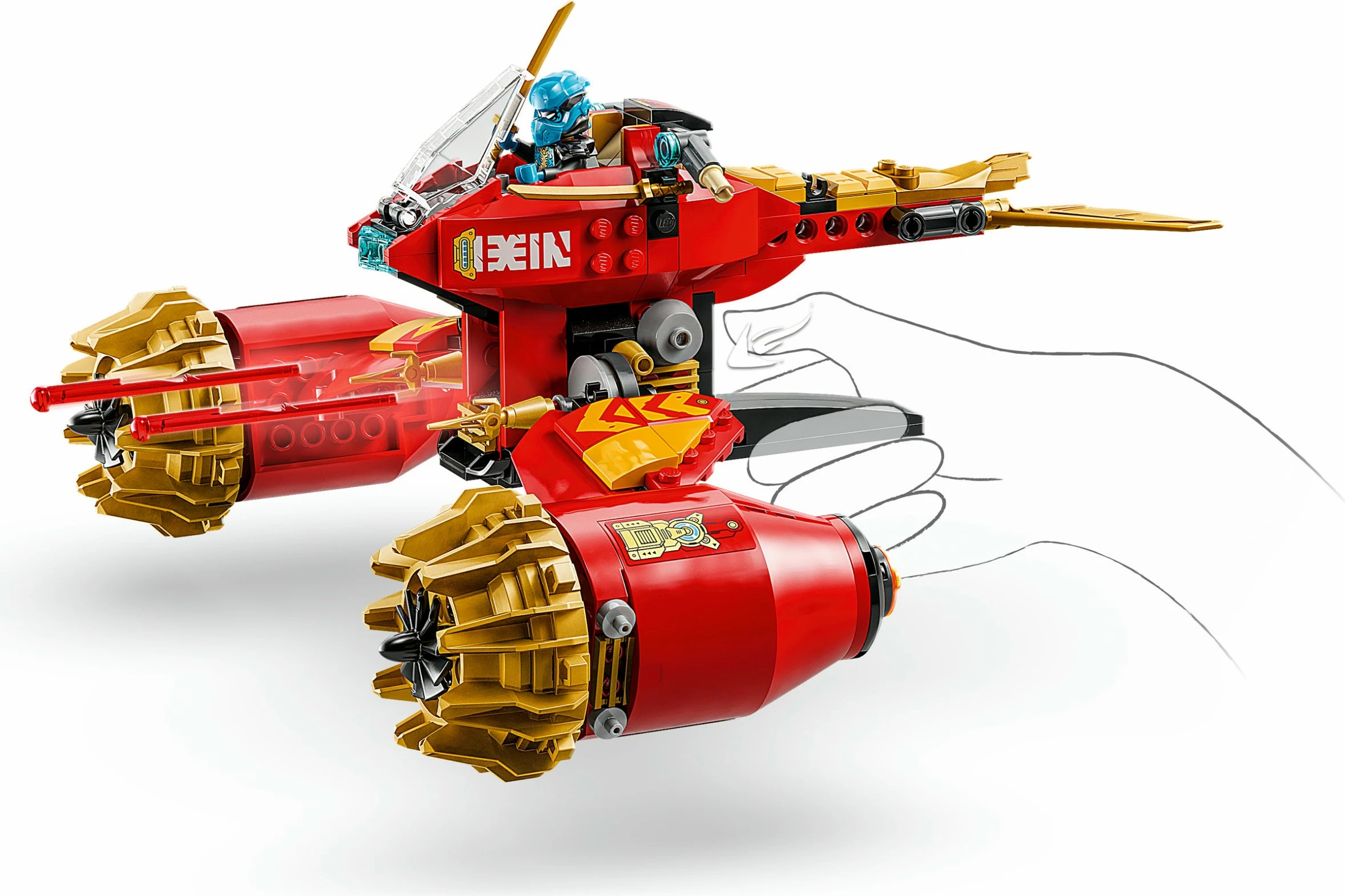 Gradbeni set Kais Mech Storm Rider LEGO Ninjago 71830, 333 kosov, večbarven