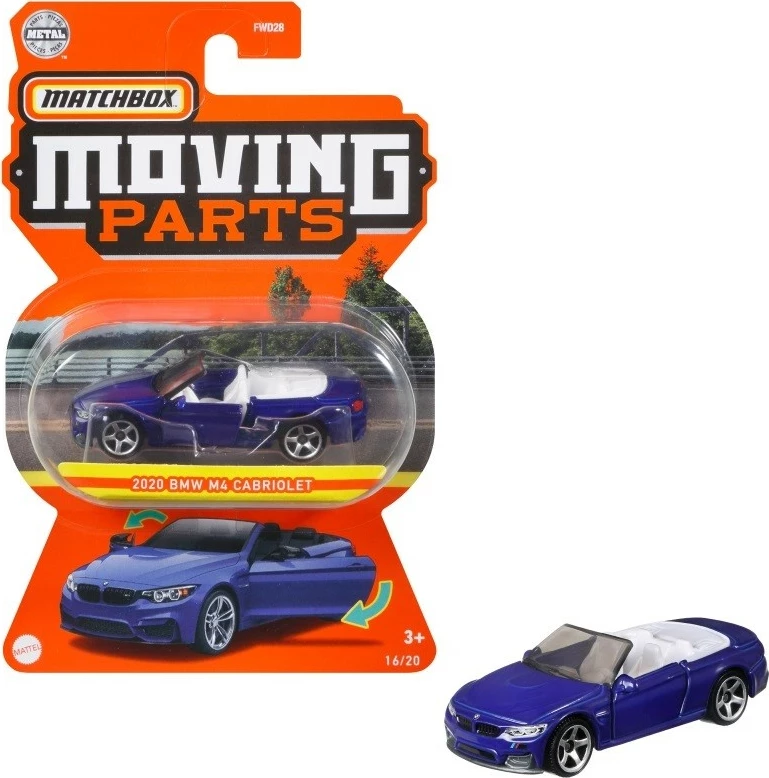 Kovinski igralni avtomobilček Action Cars 1:64, Matchbox, za zbiratelje in otroke, različne barve