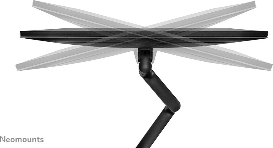 Namizni nosilec za dva zaslona 17–27", Newstar DS60-425BL2, črn