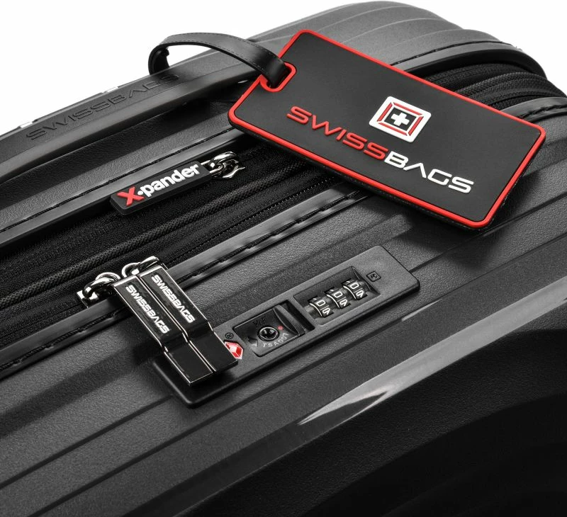 Potovalna kovček SwissBags, črn