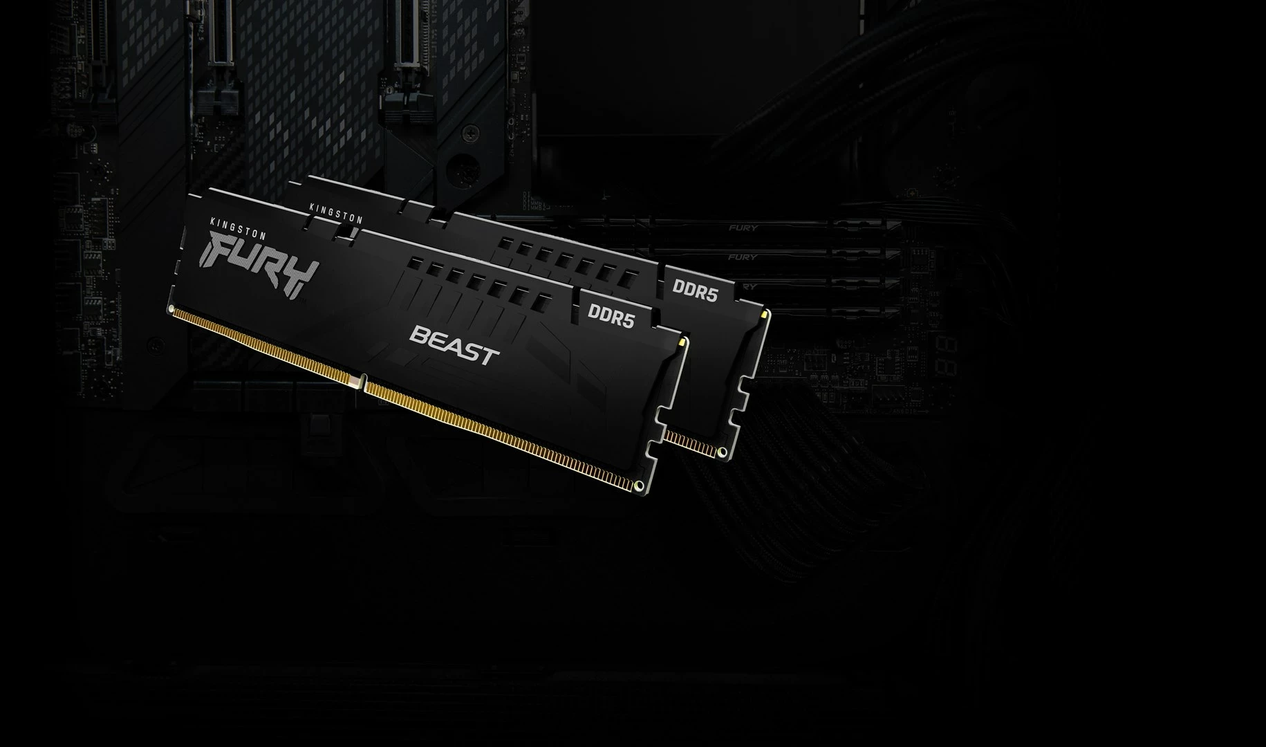 RAM pomnilnik Kingston FURY Beast, 64GB (2x32GB), DDR5, 5200MT/s, CL36, črn