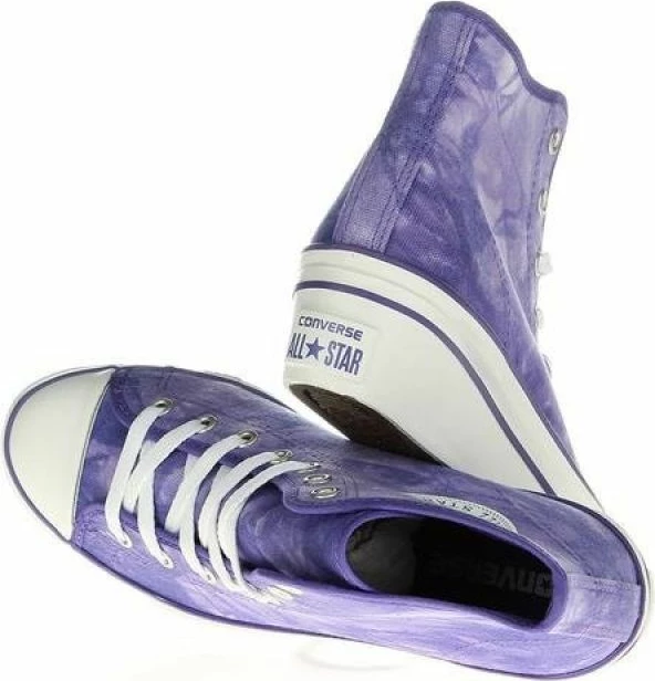 Visoke platformne superge za ženske Converse Chuck Taylor Side W, vijolične