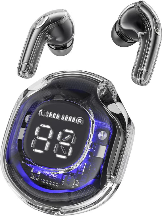 Brezžične slušalke Acefast T8, Bluetooth 5.3, TWS, svetlo modre, s polnilnim etuijem