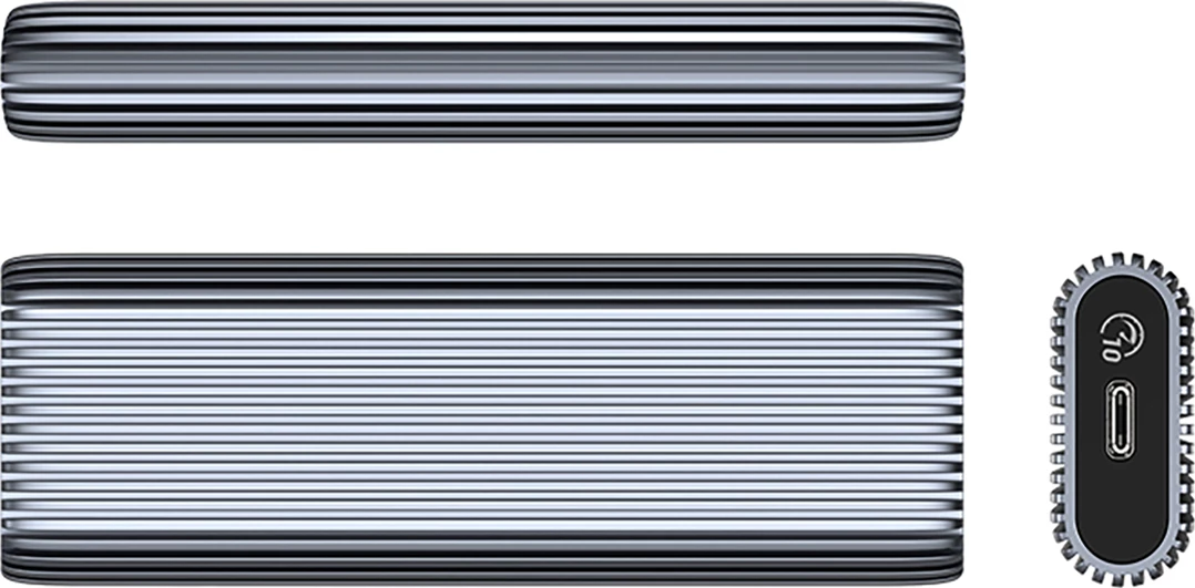 Računalniško ohišje za M.2 NVMe Orico AM2C3-G2, USB-C 3.2, sivo