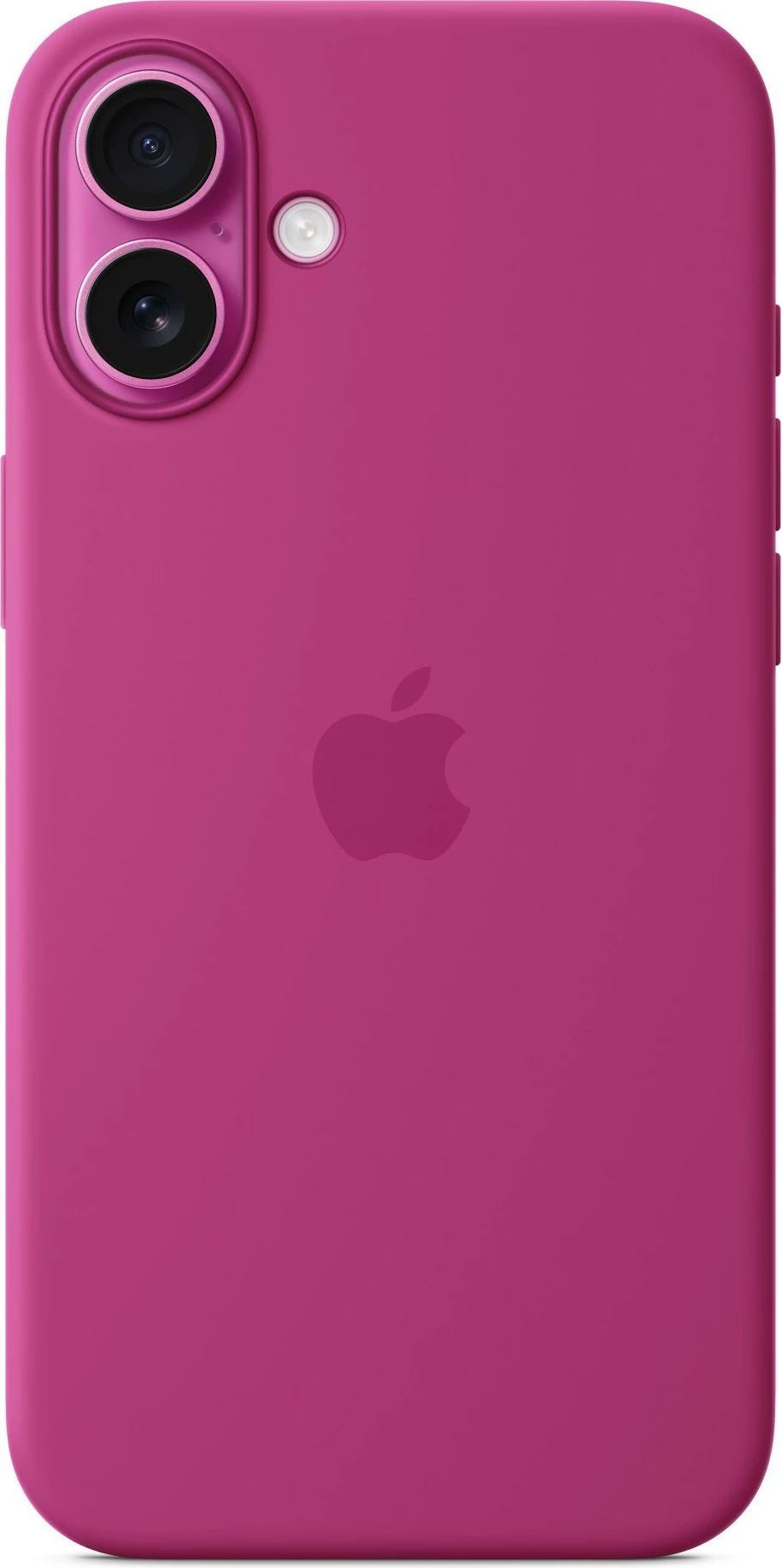 Silikonska zaščita za Apple iPhone 16 Plus, MagSafe, fuksija