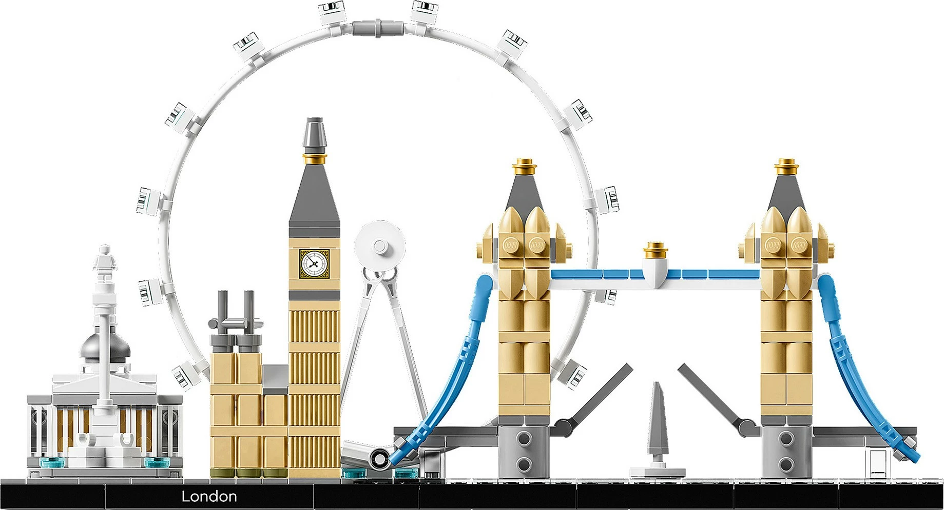 Model Londona, set LEGO Architecture London 21034, 468 kosov, večbarven