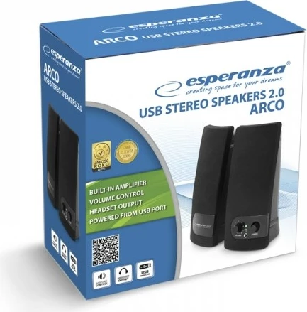 Zvočniki žični Esperanza EP119, črni