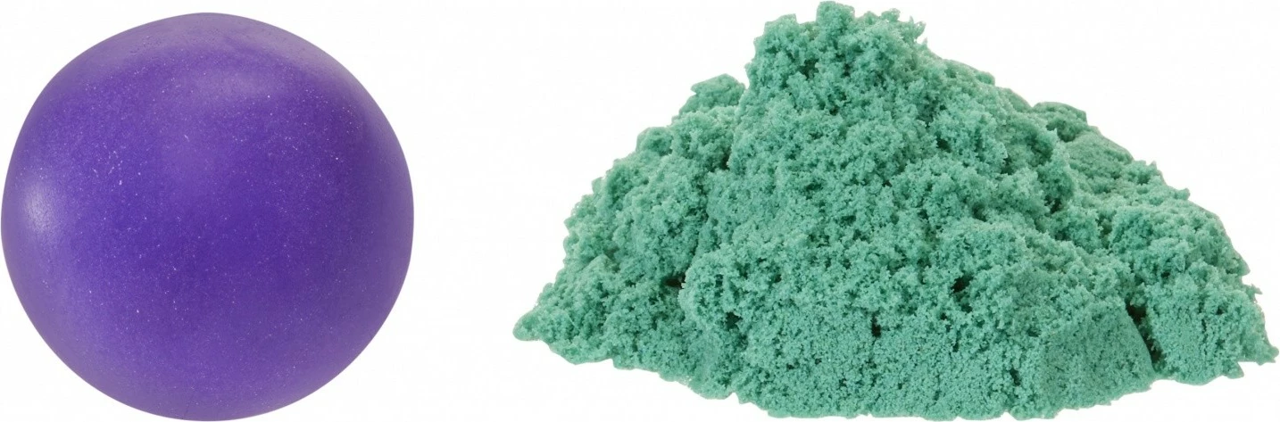 Set ustvarjalnih igrač, masa in kinetični pesek, vijolična/turkizna MGA Wonder Factory Never Dry