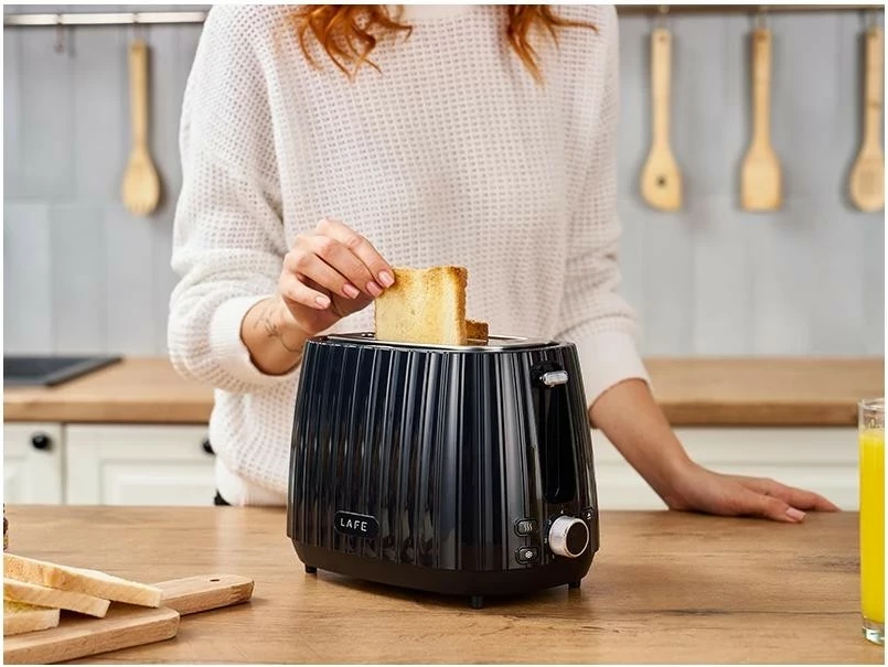 Toster, 2 reže, 1080 W, črn - Lafe Modern PRO