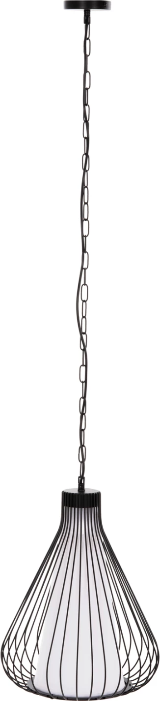 Stropna viseča svetilka FH4074 črna kovinska kapa Φ33x141Hcm
