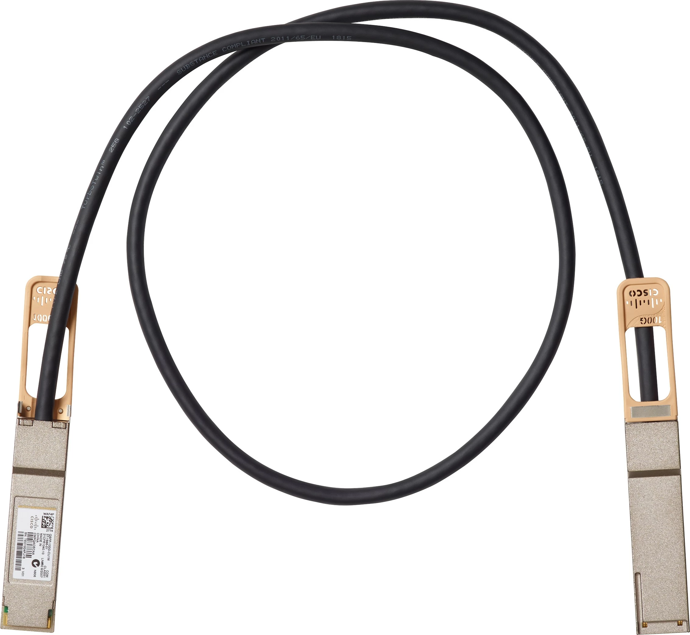 Omrežni kabel, 3 m, 100 Gbit/s, QSFP na QSFP — Cisco QSFP-100G-CU3M
