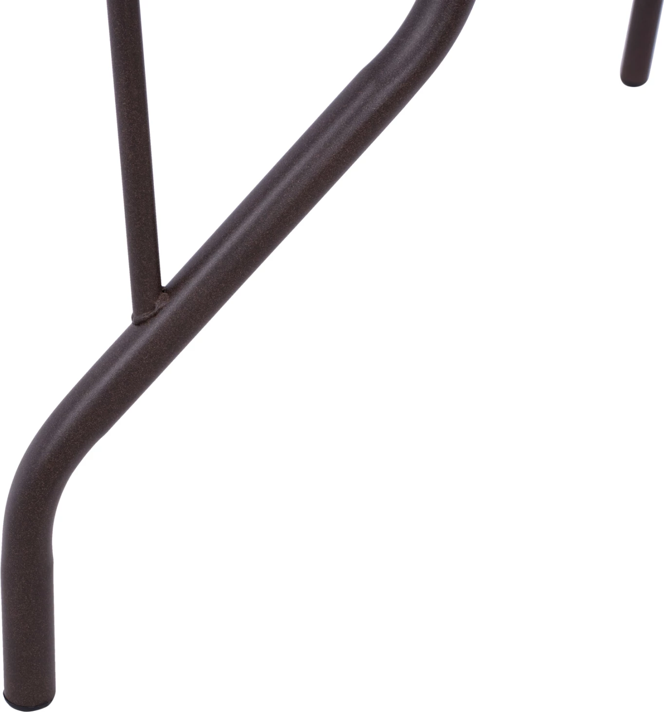 Zunanja kovinska miza ADAM FH5020.02 rjava s kaljenim steklenim vrhom 110Χ60Χ71Hcm