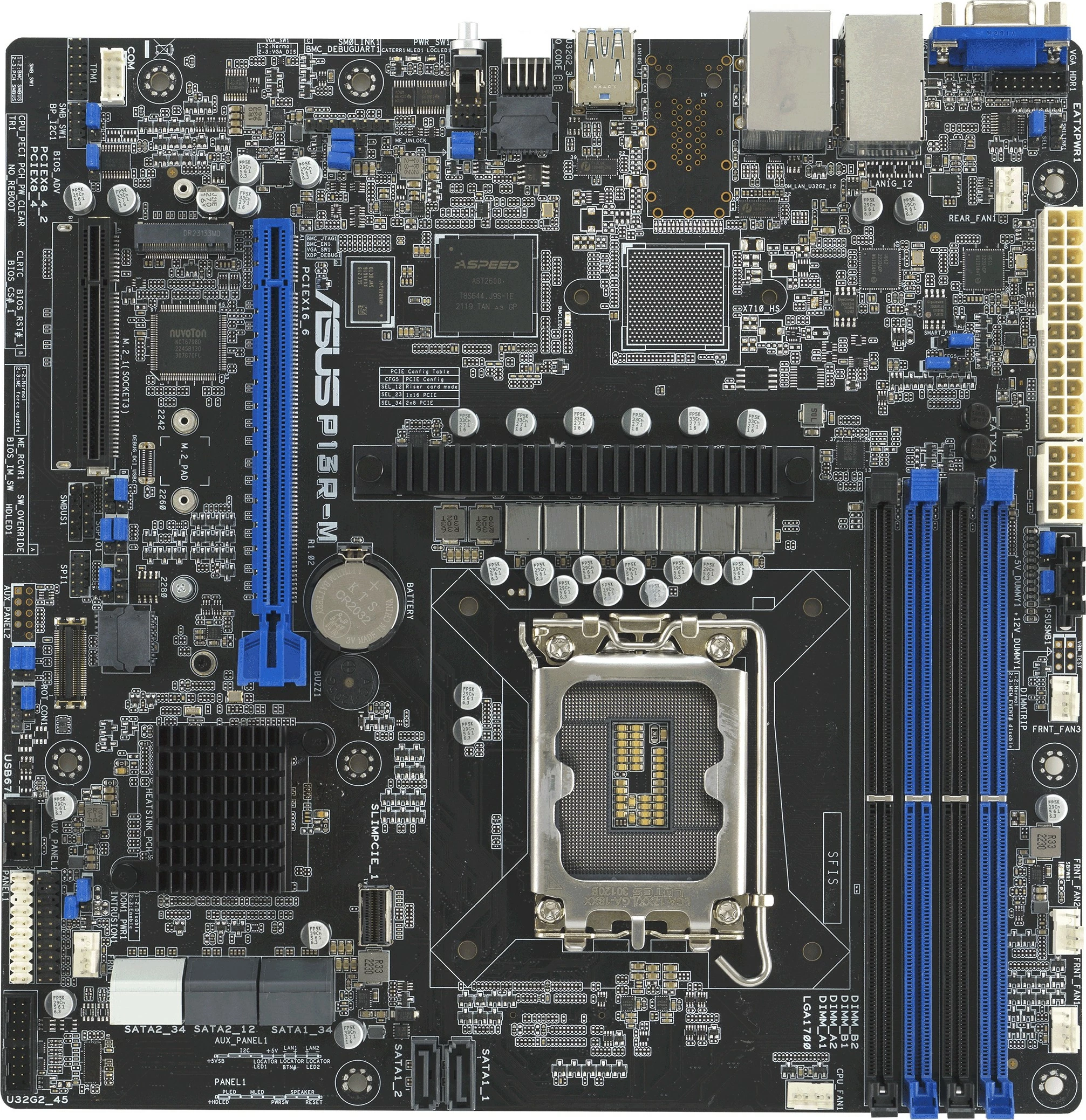 Matična plošča ASUS P13R-M, Intel Xeon E, LGA 1700, DDR5, micro ATX