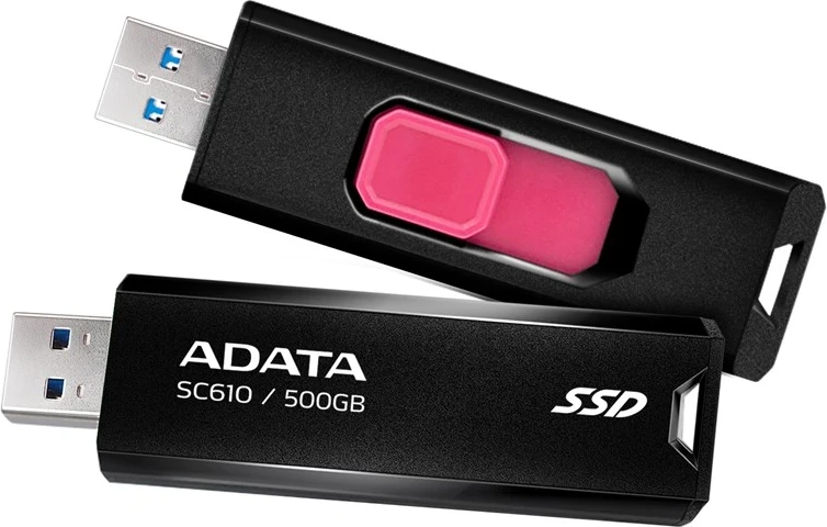 Zunanji SSD, 500 GB, črn - ADATA SC610
