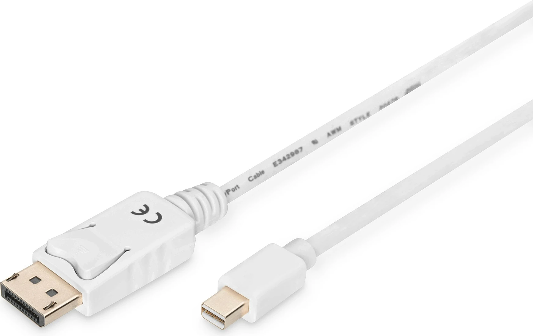 Kabel Mini DisplayPort na DisplayPort Digitus, 2 m, bel