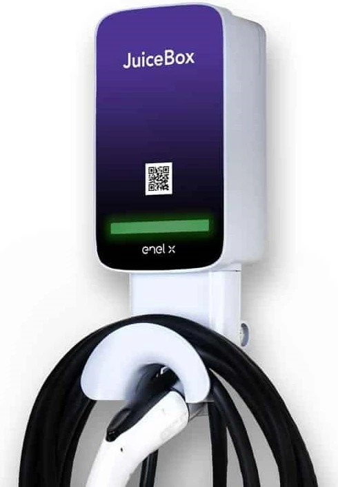 Polnilna postaja za električna vozila Enel X JuiceBox 2.01 s kablom 5 m, črn