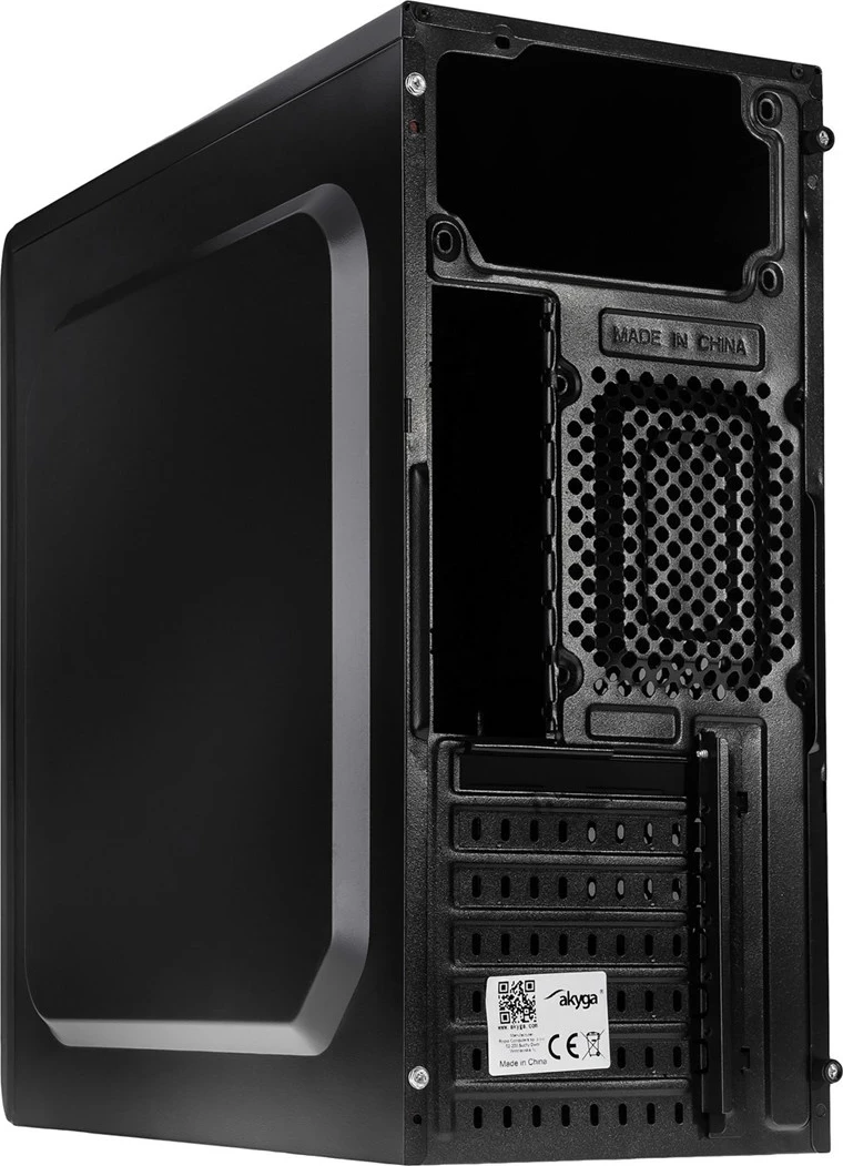 Kompjuterska kaseta Akyga AK995BK, PC ATX, črna