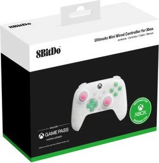 Kompakten žični gamepad 8BitDo Ultimate Mini za Xbox, PC, RET00505, bel