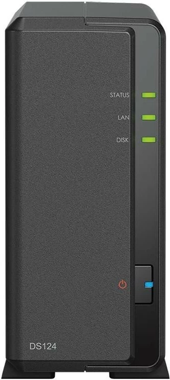 NAS Synology DS124, 12TB, samostoječi, 1GB RAM, črn