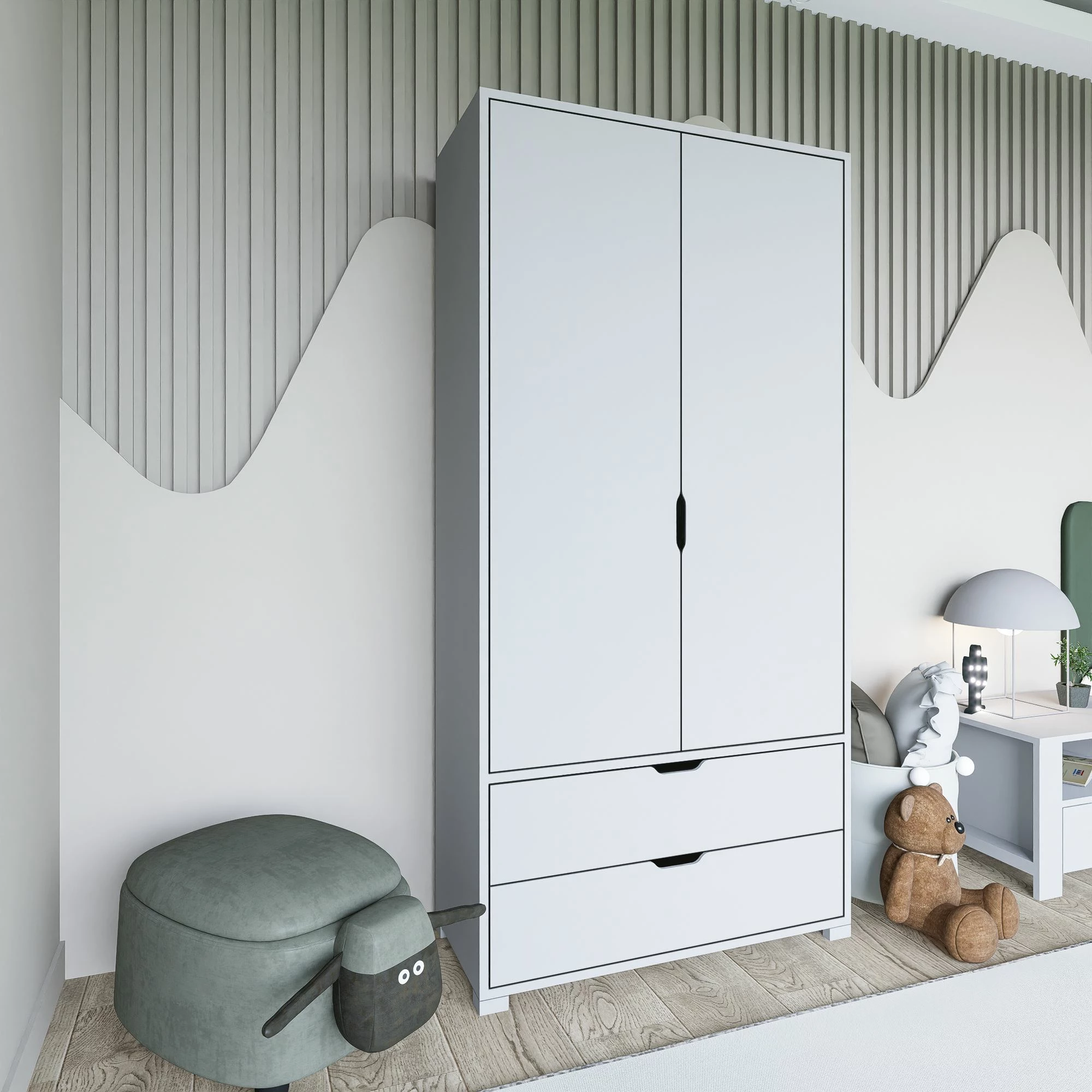Omara Skye Decor, bela, 90 cm, 1600-016