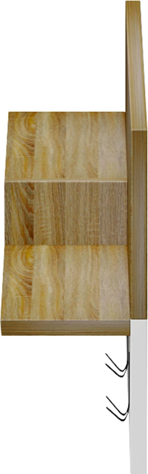 Vhodni obešalnik s polico NYDA FH18079.01 melamin v sonoma-beli 65x13.2x31Hcm