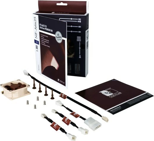 Kompakten ventilator Noctua NF-A6X25 FL, 6 cm, bež