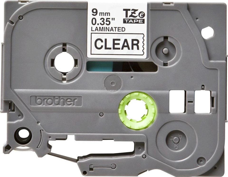 Etiketni trak, črn na prosojen Brother TZe-121