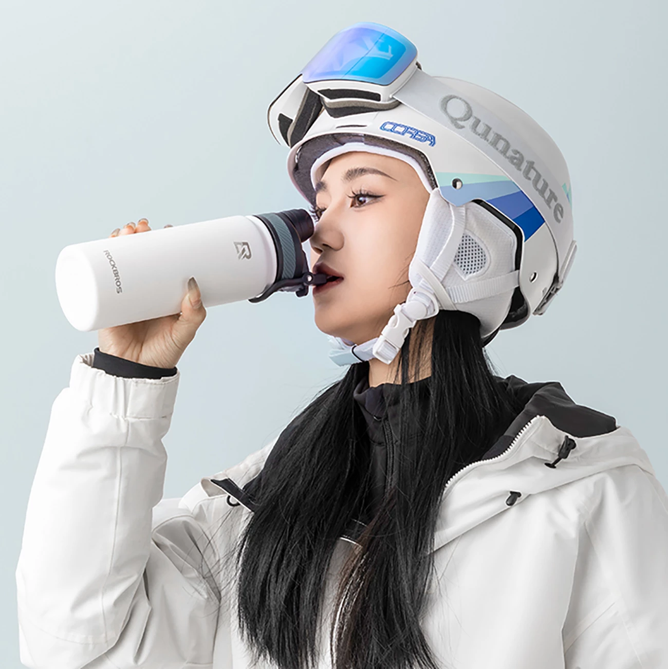 Termovka za kolo, 650 ml, bela — Rockbros 35210029006