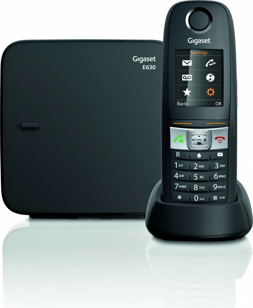 Brezžični telefon Gigaset E630, črn