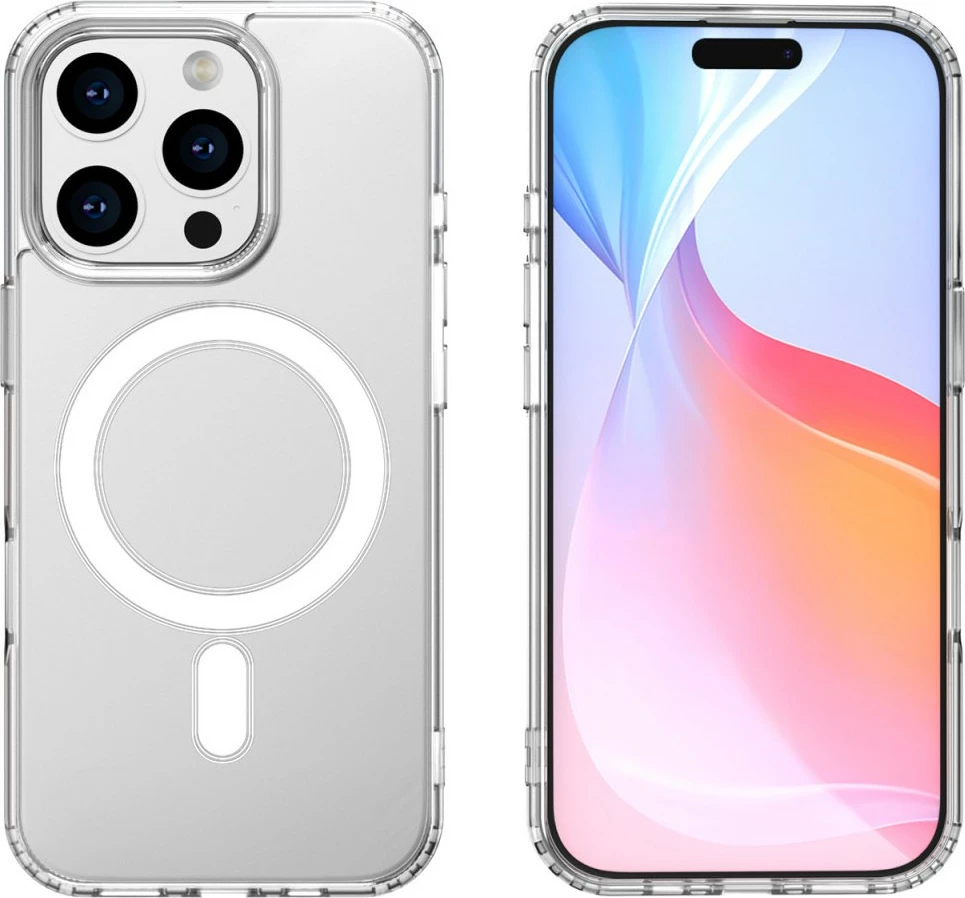 Prozoren ovitek iz kaljenega stekla, združljiv z MagSafe za iPhone 16 Pro — 4smarts