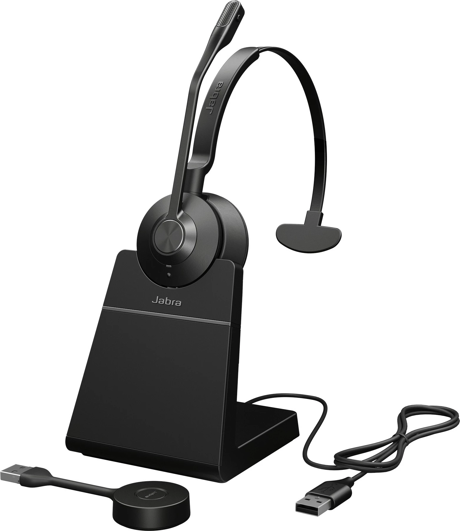 Brezžične mono slušalke Jabra Engage 55 SE, USB-A UC, črne