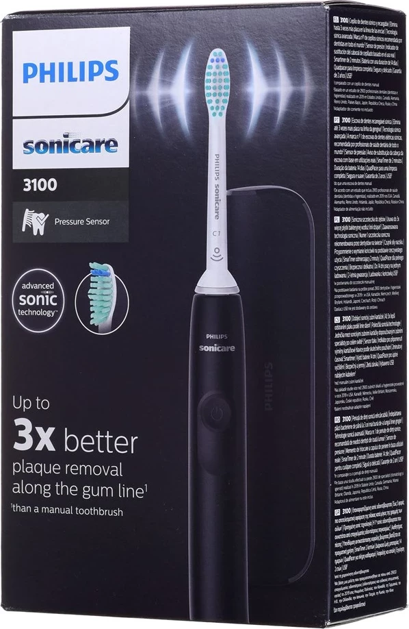 Električna zobna ščetka Sonic Philips 3100 HX3673/14, črna
