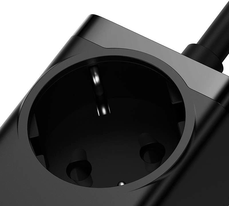 Polnilnik Baseus GaN3 Pro, 100 W, 2x USB-C + 2x USB-A, AC vtič, črn