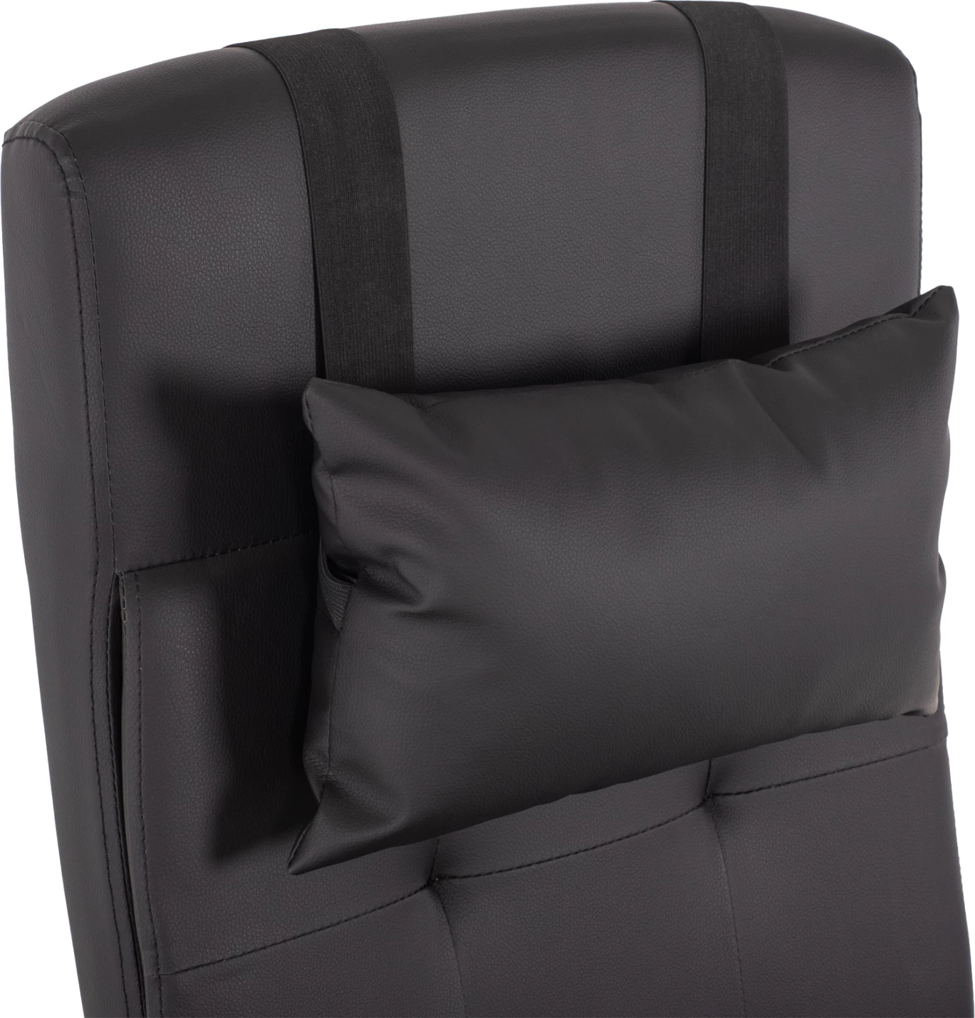 Izvršni pisarniški stol FH1057.11 črn z zložljivim naslonom za noge 58x71x128Hcm