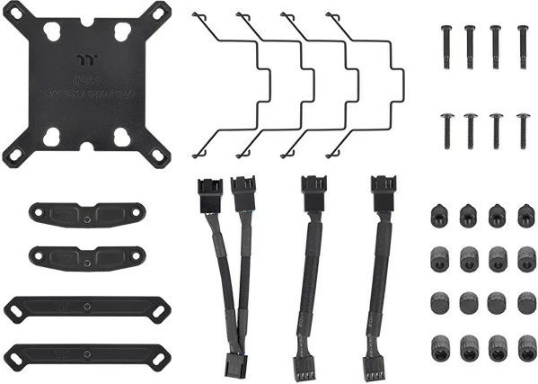 Zračno hlajenje Thermaltake TOUGHAIR 710, črno