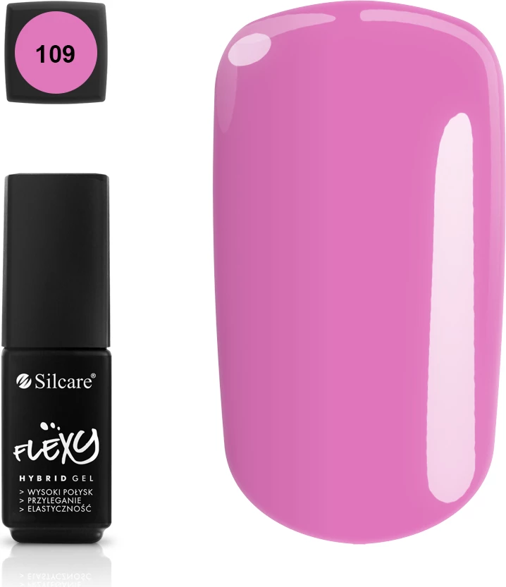 Laki za nohte Flexy Hybrid Gel 109, Silcare, 4,5 g