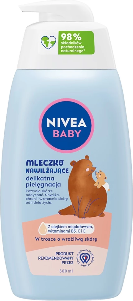 Vlažilno mleko za telo Delicate Care Nivea Baby, 500 ml