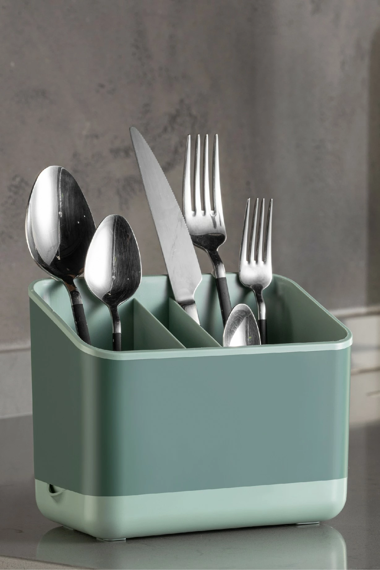 Organizatorji iz plastike, zelen, 2 kosa, 16,5x10x14 cm, Hermia 2LIBNM-8052