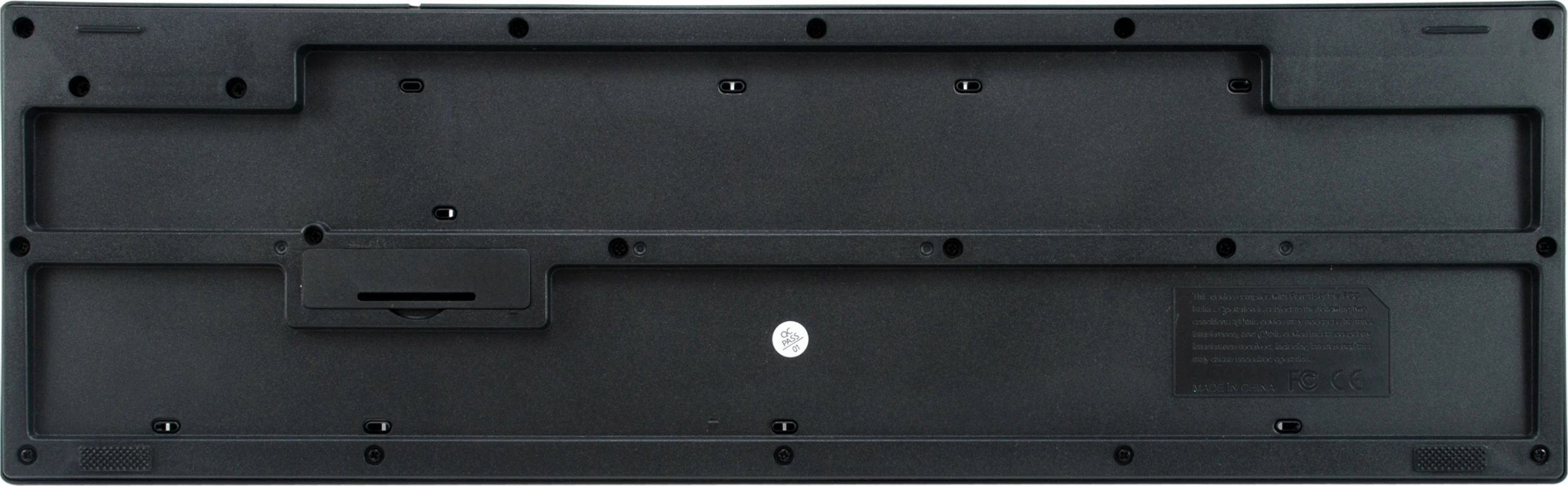 Brezžična tipkovnica z miško Equip, QWERTY ES, polna velikost, črna