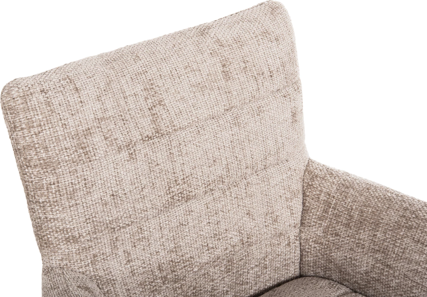 Jedilniški naslanjač GAZER FH9845.04 v bež tkanini-gumijasti nogi 66x63x91Hcm, set 2 kosov