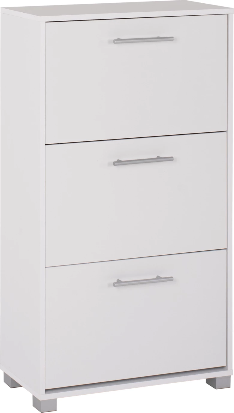 Omara za čevlje FH2221.05 3 nivoji melamin v beli barvi 62Χ24Χ110Hcm