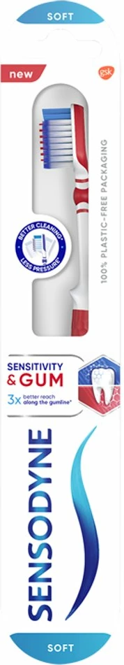 Zobna ščetka za občutljive dlesni Sensodyne Sensitivity & Gum Soft, 1 kos