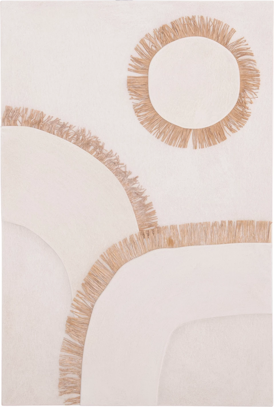 Pravokotni dekorativni panel serije Santorini FH4531 MDF v barvi off-white - dekor v bež 80x4.5(debelina)x120Hcm