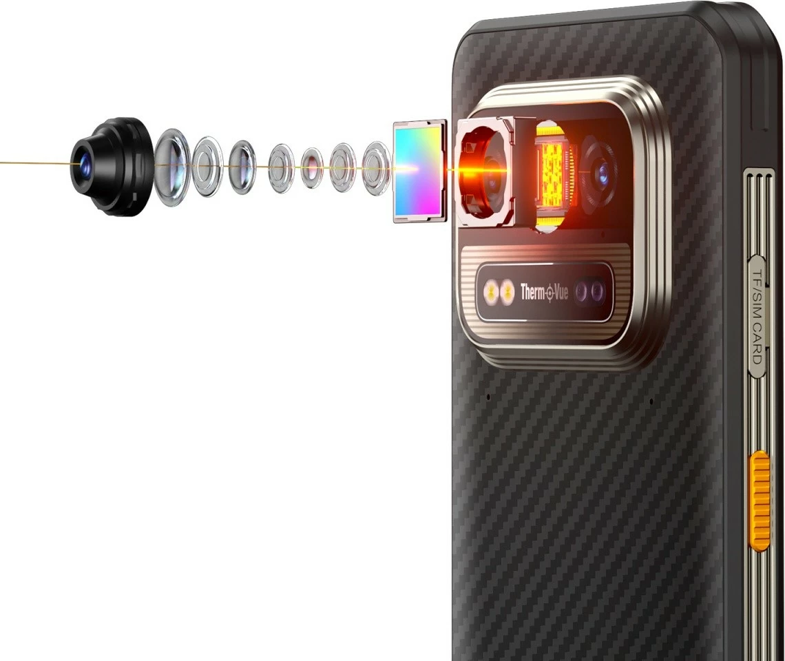 Robusten pametni telefon z termično kamero Ulefone Armor 25T 4G, 6/256GB, IP69K, Thermal Vision, Frost Black