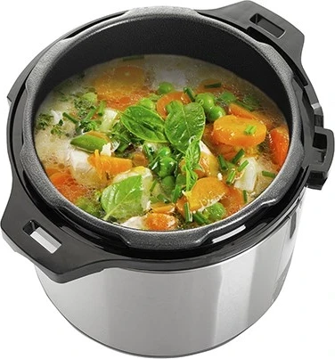 Večnamenska lonec Camry CR 6409, 6 L, 1000 W, črn / srebrn