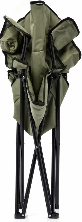 Poglobljena zložljiva turistična stol Meteor Hiker, zelena