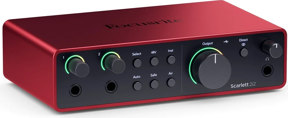 Zvočni vmesnik Focusrite Scarlett 2i2 USB-C 4. gen, rdeč